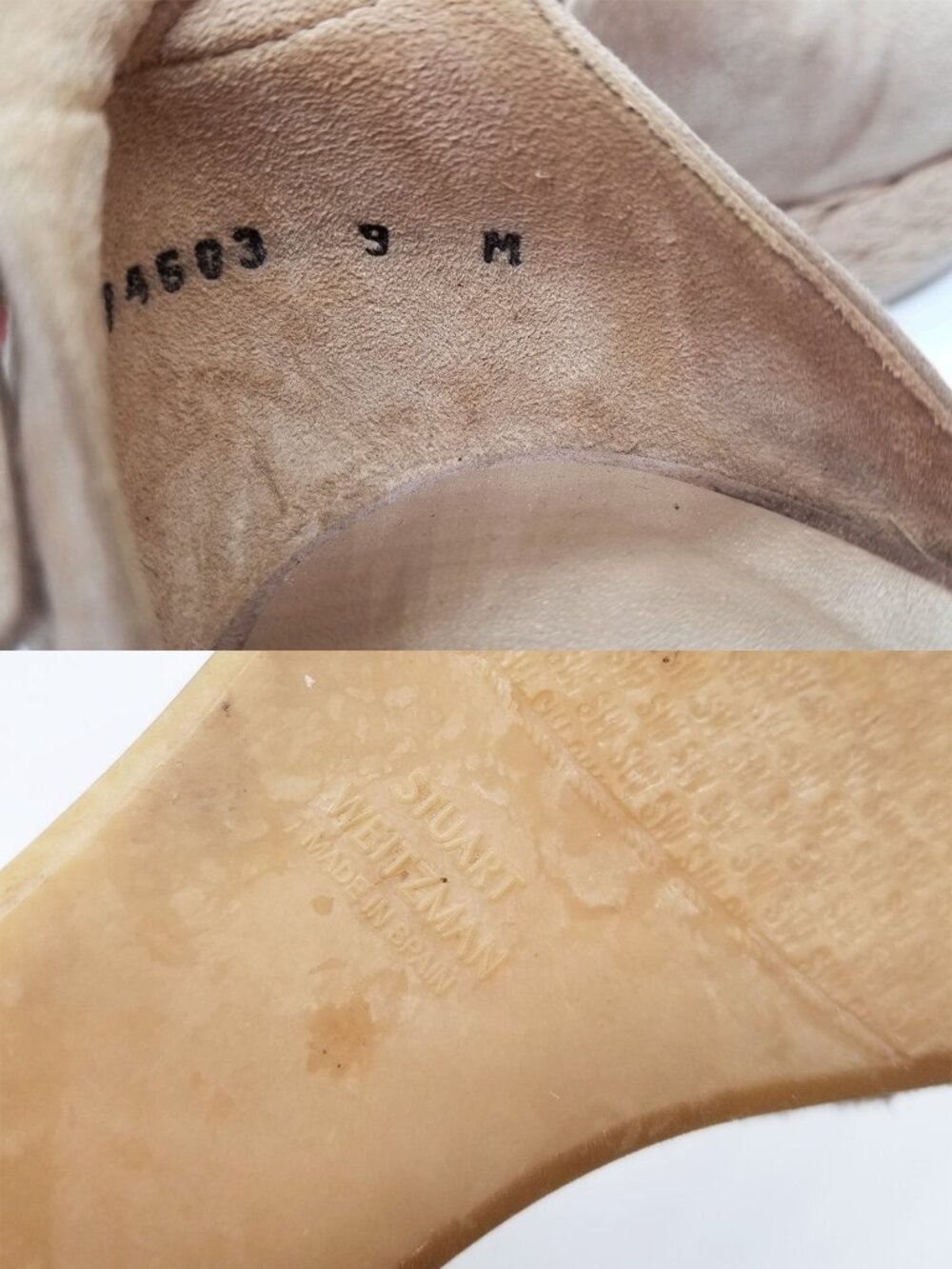 Stuart Weitzman Sohojute Wedge Sandal Espadrille Mojave Suede Tan Size 9M $455 - Picture 12 of 16